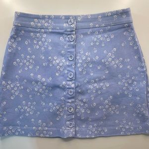 Button up mini skirt